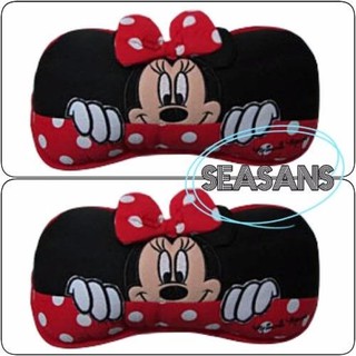 (2 ชิ้น )ผ้า หมอนรองคอกระดูก ลาย#Minnie Mouse #มินนี่ลายจุด ลิขสิทธิ์แท้