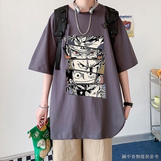 [เสื้อยืดอนิเมะญี่ปุ่น] เสื้อยืดแขนสั้น พิมพ์ลายการ์ตูนอนิเมะ One Piece สไตล์ญี่ปุ่น ฮาราจูกุ เหมาะกับฤดูร้อน สําหรับผู้ชาย และผู้หญิง นักเรียนมัธยมปลาย