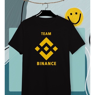 To the Moon 🚀🌕 BINANCE เสื้อยืดลายเหรียญคริปโต  Cryptocurrency  ผ้า Cotton 💯 ใส่สบาย สีสันสดใส สกรีนแบบ DTG