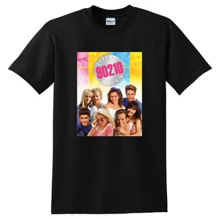 T-shirt  เสื้อยืด ผ้าฝ้าย 100% พิมพ์ลายโปสเตอร์ Beverly Hills ใส่สบาย 90210S-5XL