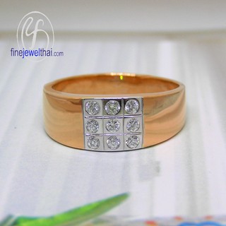 Finejewelthai แหวนเพชร-แหวนเงิน-เพชรสังเคราะห์-เงินแท้ 925 - R1023czwg-pg