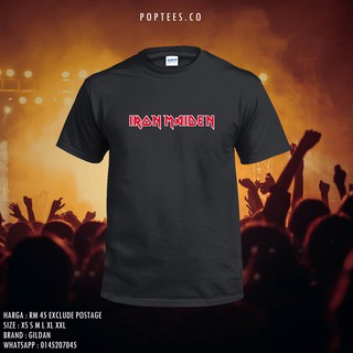 เสื้อยืดผ้าฝ้าย 100% พิมพ์ลายกราฟิก Iron MAIDEN BAND GILDAN UNISEX