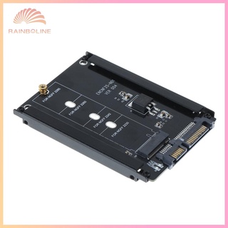 Black Metal Cased CY B+M Socket 2 M.2 NGFF (SATA) SSD to 2.5 SATA อะแดปเตอร์