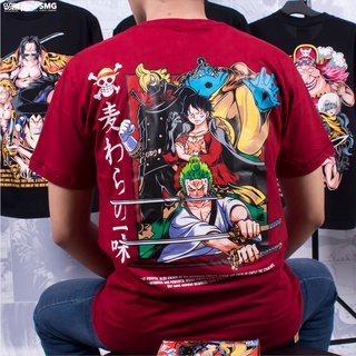 ตุ๊กตาโจรสลัด นักสู้ Mugiwara Monkey D. เสื้อยืด พิมพ์ลายอนิเมะ One Piece Luffy Roronoa Zoro Sanji Jinbe