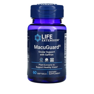 Life Extension, MacuGuard, Ocular Support with Saffron, 60 Softgels