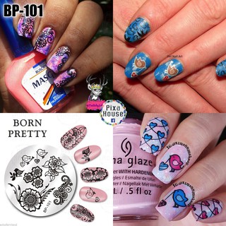 แผ่นปั๊มเล็บ Born Pretty BP-101