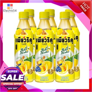 เพียวริคุ ชาขาวพร้อมดื่ม รสฮันนี่เลม่อน 350 มล. แพ็ค 6 ขวดชาและผงชงดื่มสมุนไพรPuriku White Tea Honey Lemon 350 ml x 6