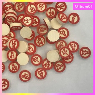 [mibumadTW] การ์ดบิงโก อ่านง่าย หมายเลข 40 ชิ้น ชิป 75 ชิป ของเล่นสําหรับครอบครัว