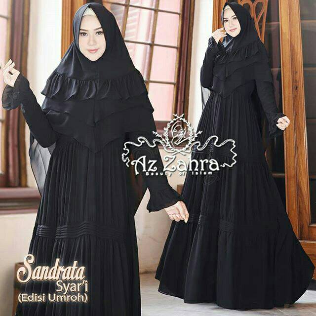 Sandrata Syari ต้นฉบับโดย Az Zahra Gamis Syari Busui Ld104