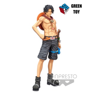 Bandai(บันได) BANPRESTO ONE PIECE GRANDISTA PORTGAS.D.ACE MANGA DIMENSIONS(สติ๊กเกอร์แมวส้ม)