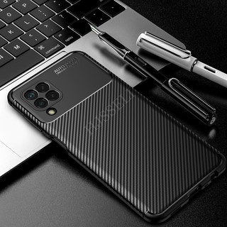 เคส Samsung Galaxy M32 Case Silicone Carbon fiber Shockproof Phone Case Back Cover Samsung M32 M31 M21 M11 M12 M02 กรณี ฝาครอบ