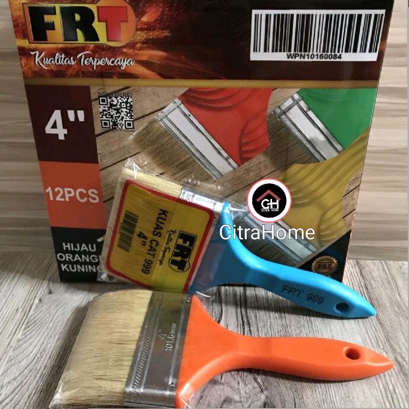 999 FRT 4B แปรงทาสีด้ามจับ PVC