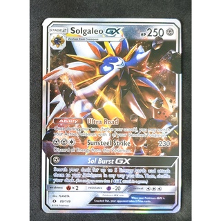 Solgaleo GX 89/149 โซลกาเลโอ Pokemon Card (Matt Shadow Series) ภาษาอังกฤษ