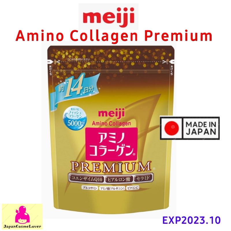 Meiji Amino Collagen Premium 14 (98g) วัน 🇯🇵 Refill แท้ 💯%