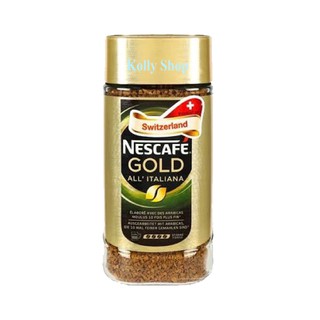 Nescafe Gold All ltaliana เนสกาแฟ โกลล์ ออล อิตาเลียนา ขนาด 200 กรัม (1 ขวด)