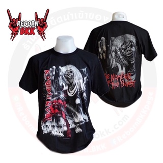 เสื้อวง Iron Maiden ลิขสิทธิ์แท้100% ลาย Number Of The Beast Jumbo (มีสกรีนหลัง)