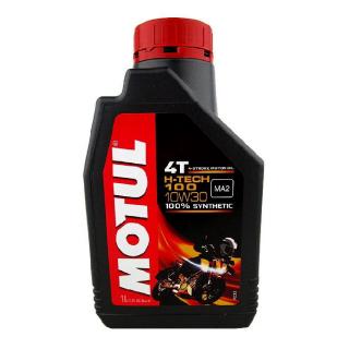 น้ำมันเครื่องสำหรับรอมอเตอร์ไซค์ MOTUL H-Tech 100 4T 10W30 ขนาด 1 ลิตร