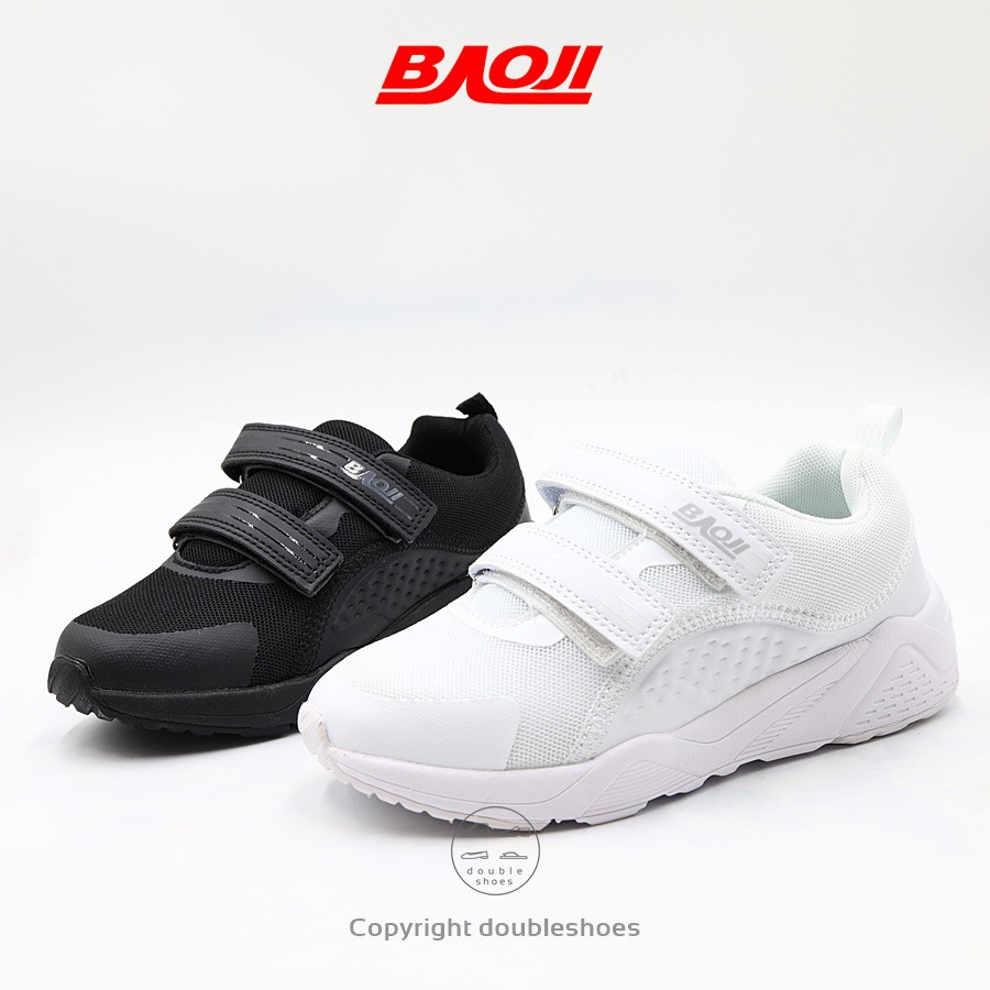 BAOJI รองเท้านักเรียน รองเท้าพละ แบบแปะเทป เด็กโต  รุ่น BJK108 ไซส์ 33-37