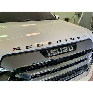 ตัวอักษรฝากระโปรงหน้า ISUZU MU X REDEFINED  2021