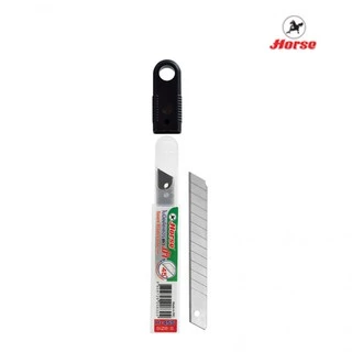 HORSE ตราม้า ใบมีดคัตเตอร์ S 45 องศา 9 มม. 6ใบ/หลอด ( จำนวน 1 หลอด )