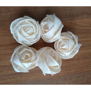 ดอกไม้ดูดน้ำหอม (หัวดอกกุหลาบมอญ 4 cm.) Damask rose wood flowers