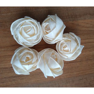 ดอกไม้ดูดน้ำหอม (หัวดอกกุหลาบมอญ 4 cm.) Damask rose wood flowers