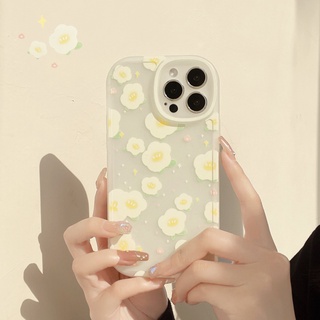 เคสโทรศัพท์มือถือ ลายดอกไม้สีเหลืองอ่อน สําหรับ Iphone 11 12 13promax Apple 12 11 xr xs 8p Tae7 fe4