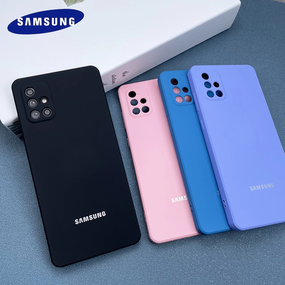 [คลังสินค้าพร้อม] [คลังสินค้าพร้อม] Candy TPU Casing Samsung Galaxy A51 A71 A22 4G 5G M32 A03S A02S M02S Case Square Soft Silicagel Cover