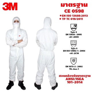ชุดPPE 3M รุ่น4545 พร้อมส่ง