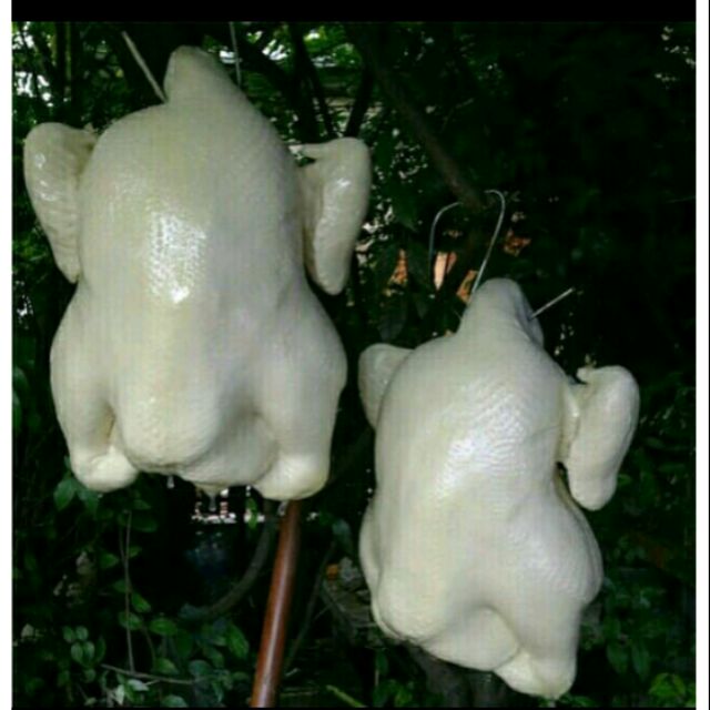 ไก่ต้มปลอมทำจากเรซิ่นขนาดเท่าไก่จริง3กิโลครึ่งขายกันไม่แพงสนับสนุนพ่อค้าแมค้า
