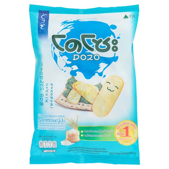 ✨ขายดี✨ โดโซะ ข้าวหอมญี่ปุ่นอบกรอบ รสสาหร่ายญี่ปุ่น 10 ซอง Dozo Japanese Seaweed Flavored Japanese R
