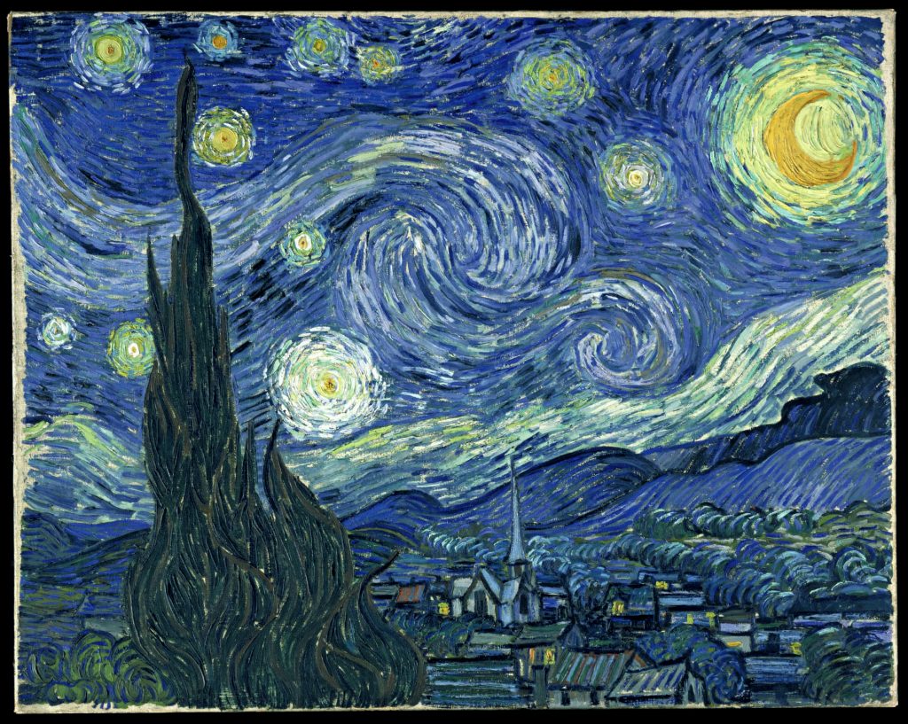 พร้อมส่ง ฟินเซนต์ ฟัน โคค Vincent van Gogh Starry Night โมนาลิซา ราตรีประดับดาว สติกเกอร์กันน้ำ
