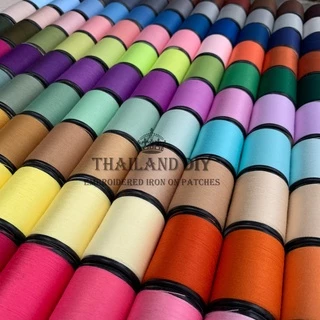🧵 ด้ายเย็บผ้าคุณภาพตราหัวเสือ WOP 🧵 เซทx12เฉดสี เหนียว สีสวย ด้ายเย็บผ้าหลอดเล็กคละสี ด้าย ด้ายสปัน DIY ด้ายเย็บผ้าสีขาว