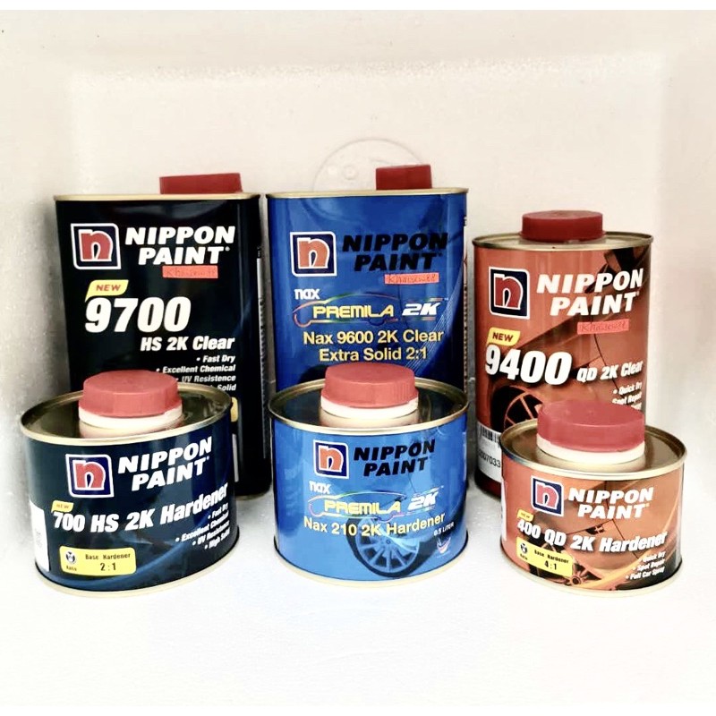 Nippon 9700 HS 2k clear / Nippon Nax 9600 2k Extra Solid clear / Nippon 9400 2k QD clear