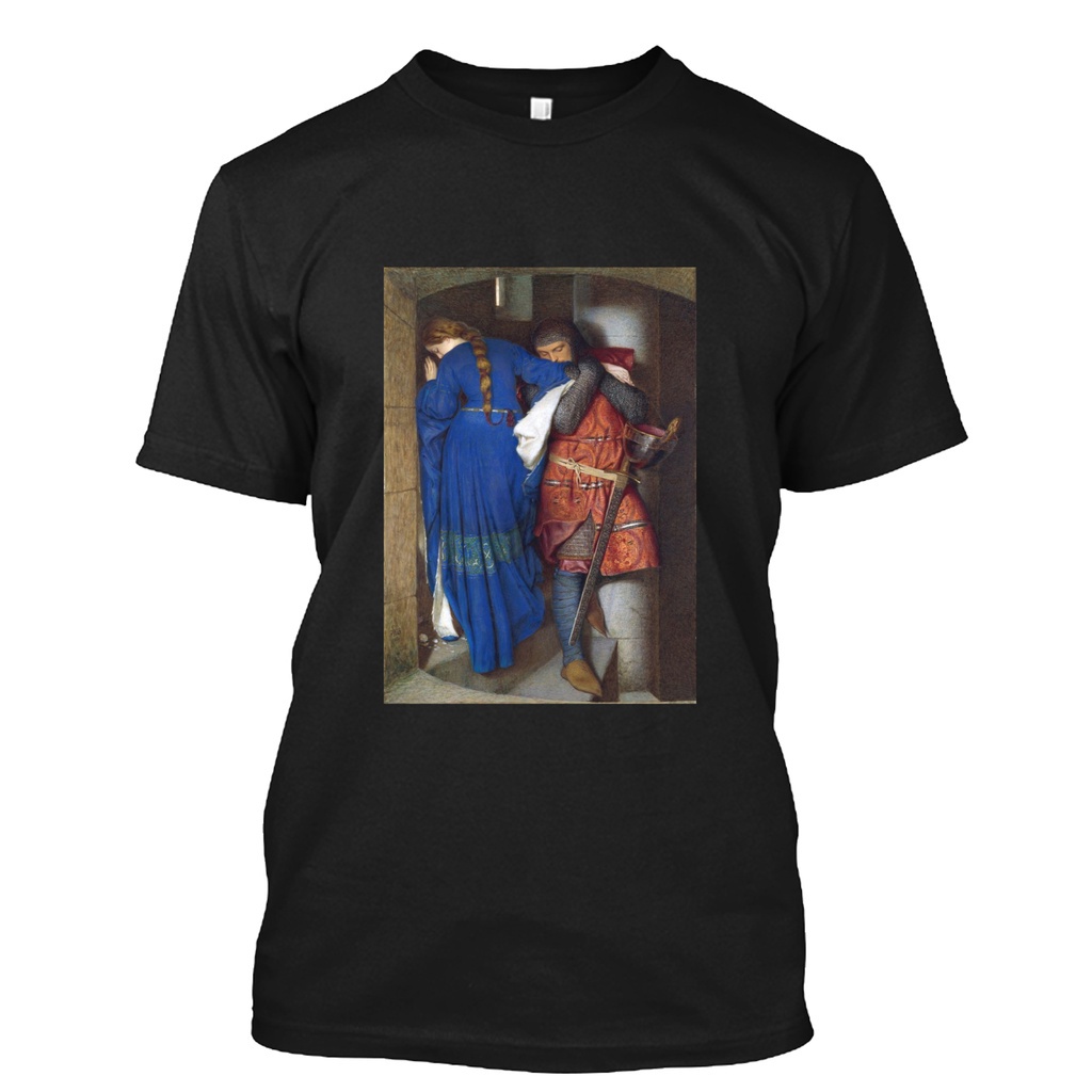 คอลูกเรือพร้อมส่ง เสื้อยืดแขนสั้น ผ้าฝ้าย 100% พิมพ์ลาย Hellelil And Hildebrand Or The Meeting On Th