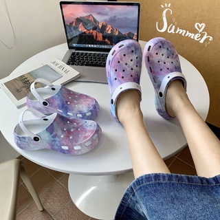 💥 รองเท้าหัวโตสีพื้น แบบสวมรัดส้น SHO-H33 รองเท้าสีพื้นสไตล์เกาหลี  shoes เบานิ่มใส่สบาย 💥