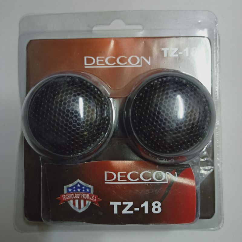 Deccon TZ-18 เสียงแหลมทวิตเตอร์ ขนาด 1.5 นิ้ว ขนาดบรรจุ 1 คู่ เสียงใส เสียงดี สวยงาม