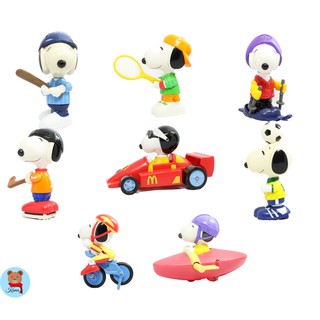 ✅พร้อมส่ง McDonalds Happy Meal Toys Sporty Snoopy 2002 8 Pieces in set สนูปปี้ แมคโดโน่ แฮปปี้มีล สปอร์ต