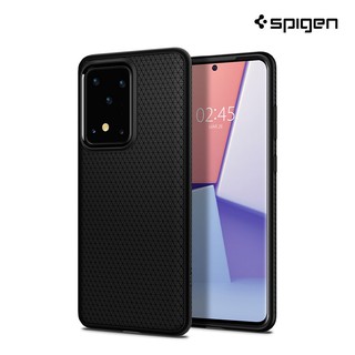 SPIGEN เคส S20 / S20+ / S20 Ultra LIQUID AIR เคสซิลิโคน, เคสบาง, เคสกันกระแทก  : Matte Black