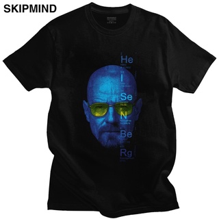 เสื้ เสื้อยืดแขนสั้น พิมพ์ลาย Breaking Bad Walter สีขาว สําหรับผู้ชาย 2022S-5XL