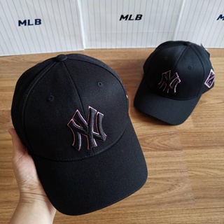 &lt;พร้อมส่ง&gt;MLB diamond logo patch ball cap สีขาว สีดำ