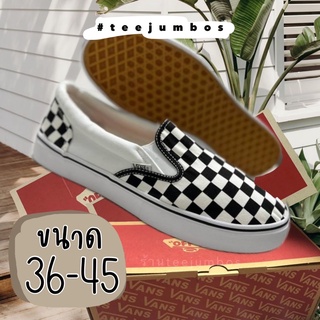 รองเท้า Vans Slip On checkerboard รองเท้าผ้าใบ รองเท้าแบบสวม