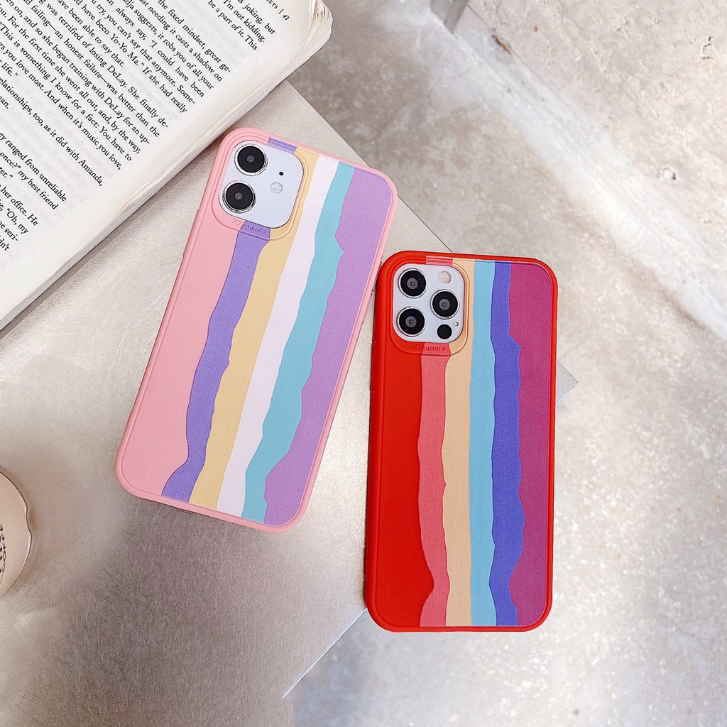 พร้อมส่งจากไทย เคสสายรุ้ง OPPO A94 A74 4G เคส OPPO A54 4G A74 A94 Reno6 รุ่นใหม่ล่าสุด เคสรุ้ง เคสนิ