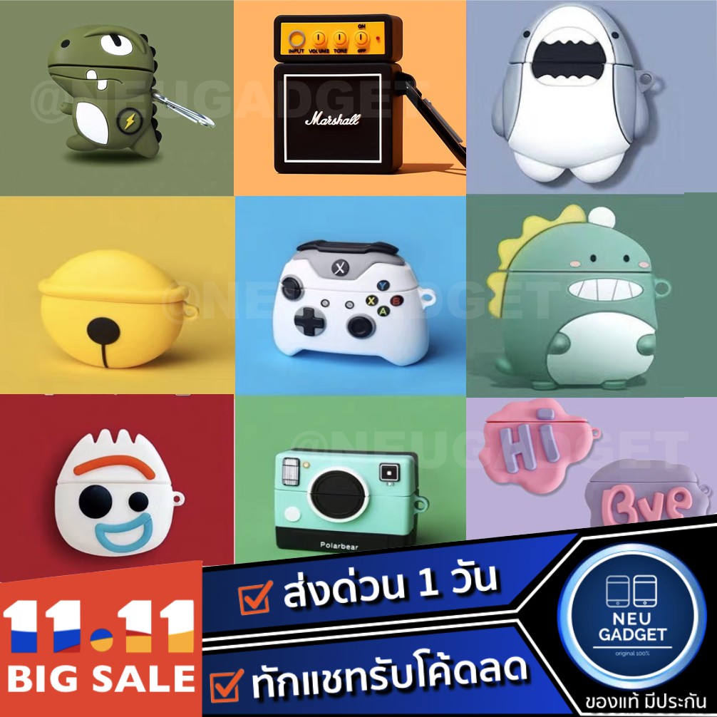 [พร้อมส่ง ] เคสสำหรับairpods gen1/gen2 ลายการ์ตูนน่ารัก เคสหูฟังไร้สาย เคสสำหรับแอร์พอด Case TWS เคสหูฟัง เคสi11 เคสi12