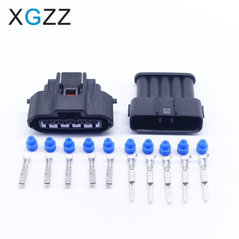 5 Pin ปลั๊กเครื่องยนต์หญิงสายไฟเชื่อมต่อจุดระเบิด Air Flow เมตรซ็อกเก็ตสําหรับ Toyot 7283-7050-30