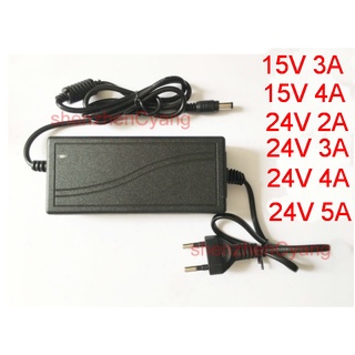 อะแดปเตอร์ Ac To Dc Ac 100V-240V To Dc 15V 3A 4A 24V 2A 3A 4A 5A อะแดปเตอร์แปลงพาวเวอร์ซัพพลายสวิทช์พาวเวอร์ซัพพลาย Led Dc 5.5มม.x2.1มม.-2.5มม.