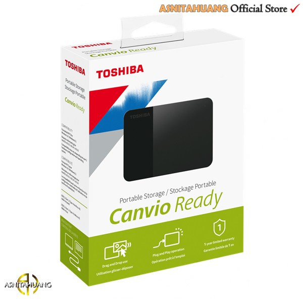 Lowest Price Toshiba Canvio Ready 2TB - Harddisk HDD External Toshiba Canvio  Harddisk 2.5"