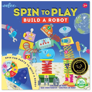 eeBoo  Build A Robot Spinner Puzzle Game (3ED) เกมกระดานหมุนสร้างหุ่นยนต์