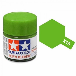 สีสูตรน้ำ TAMIYA X-15 Light Green (10 ml)