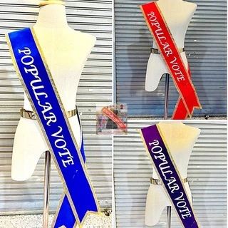 สายสะพายประกวด สายสะพายนางงาม รางวัลชนะเลิศ,รองอันดับ1,รองอันดับ2,รางวัล POPULAR VOTE รางวัลชมเชย